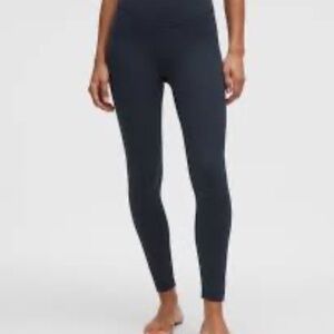 NWT Lululemon Wunder Under High Rise Tights Luxtreme 25 inch size 8 in True Navy
